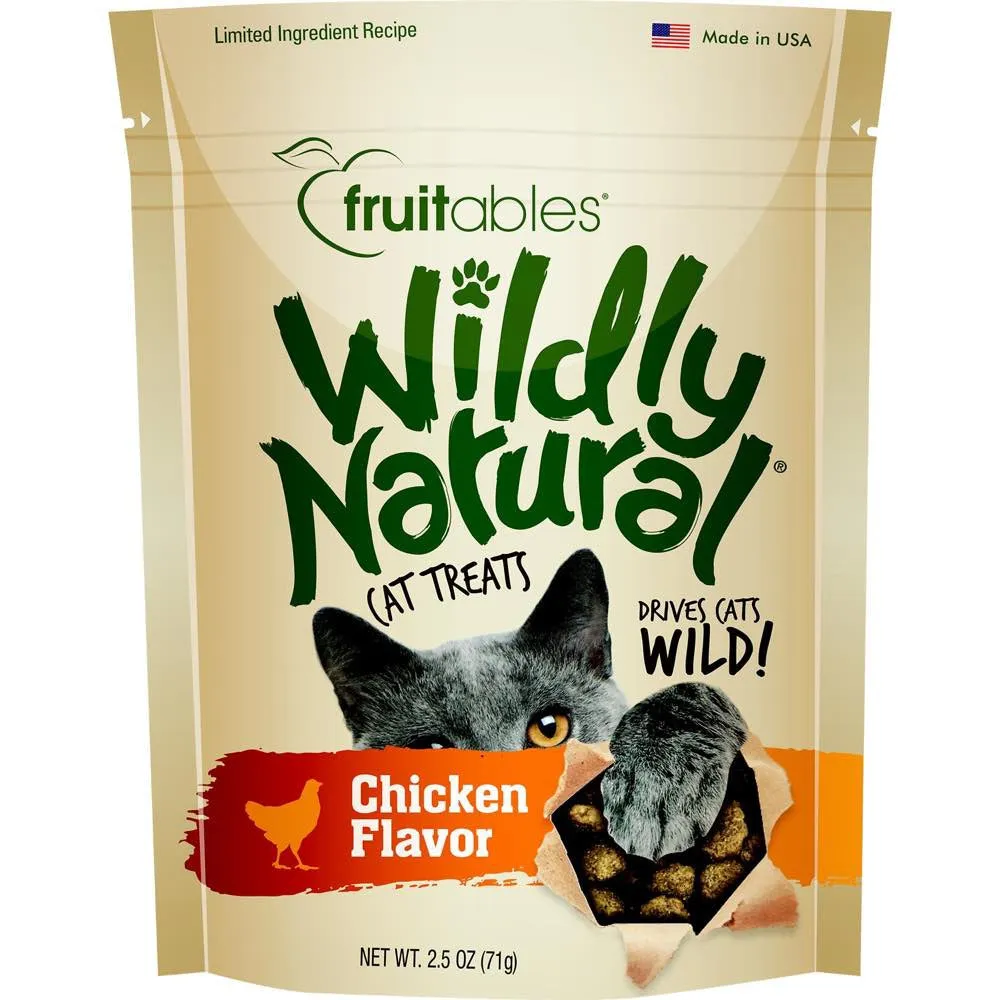 15% OFF: Fruitables Wildly Natural Chicken Cat Treats 2.5oz