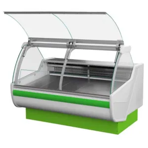 47"D Fresh Fish Case, Lift-up Front Glass