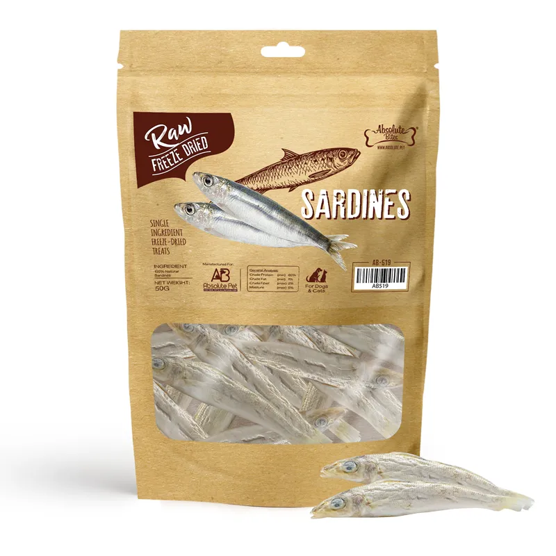 Absolute Bites Single Ingredient Freeze Dried Raw Treats - Sardine (50g)