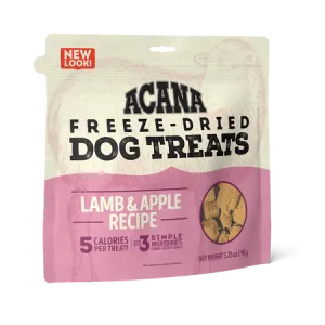 Acana Lamb & Apple Freeze-Dried Dog Treats 3.25oz.