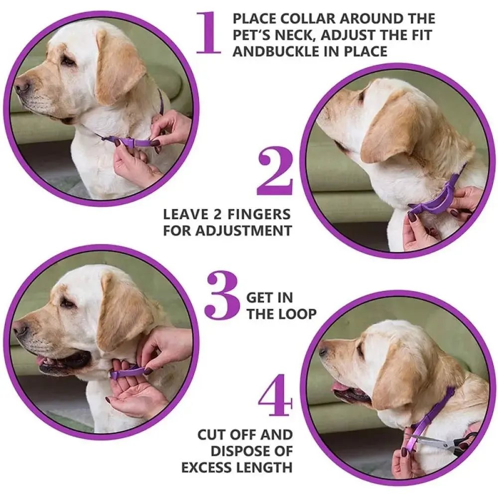 Adjustable Anxiety Pheromone Reducing Safe Calming Collar for Cats, Dogs