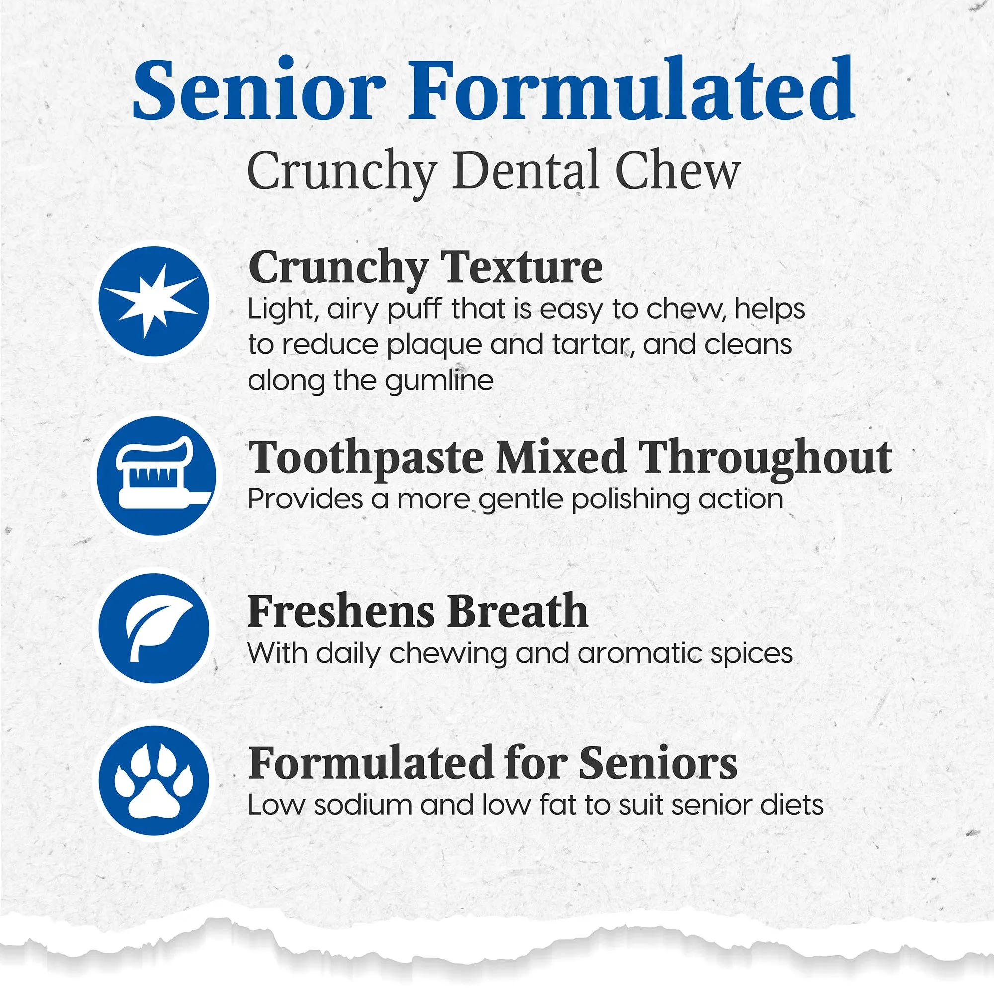 Ark Naturals Gray Muzzle Brushless Toothpaste For Seniors, Dental Chew
