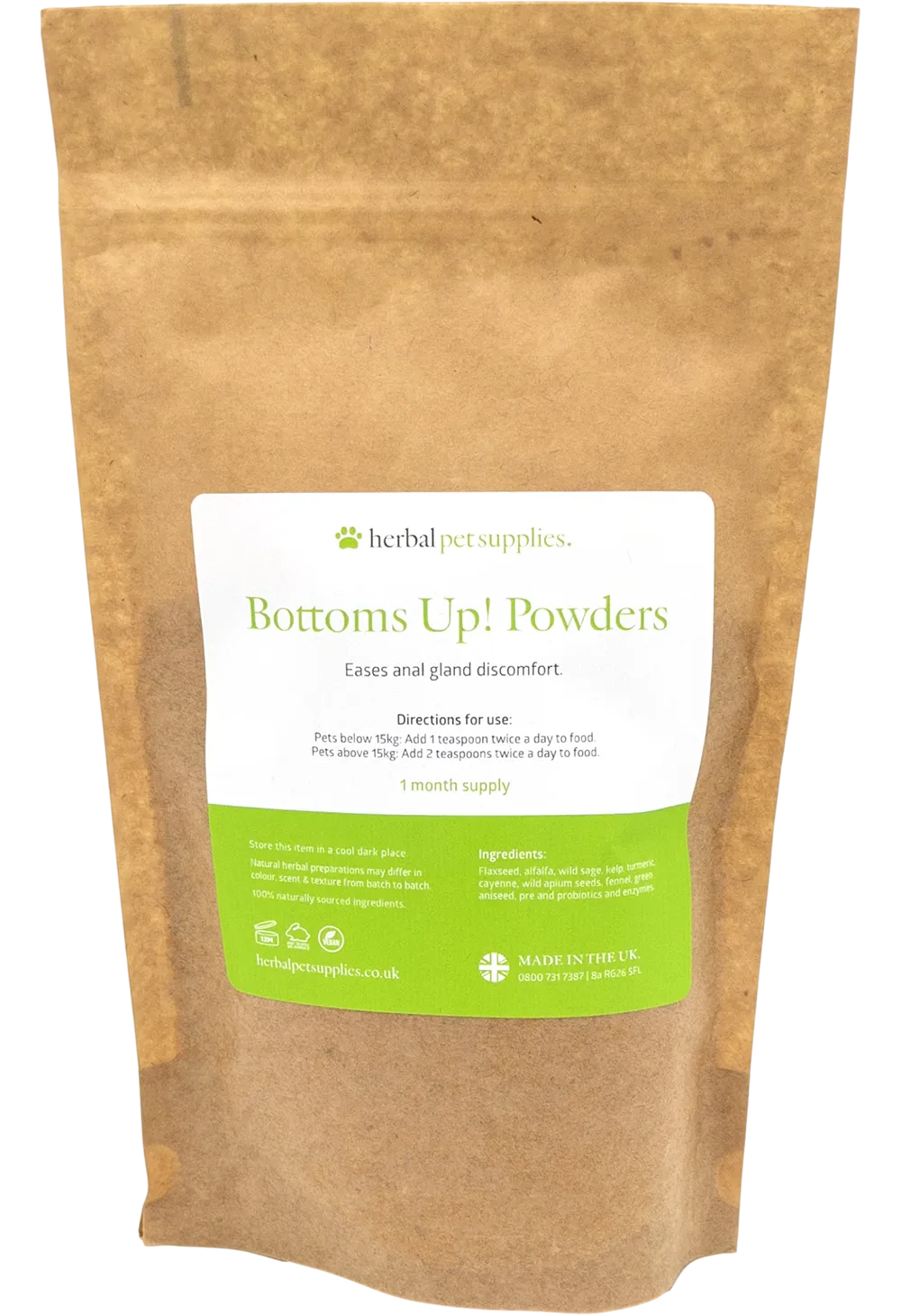 Bottoms Up - Herbal Pet Supplies