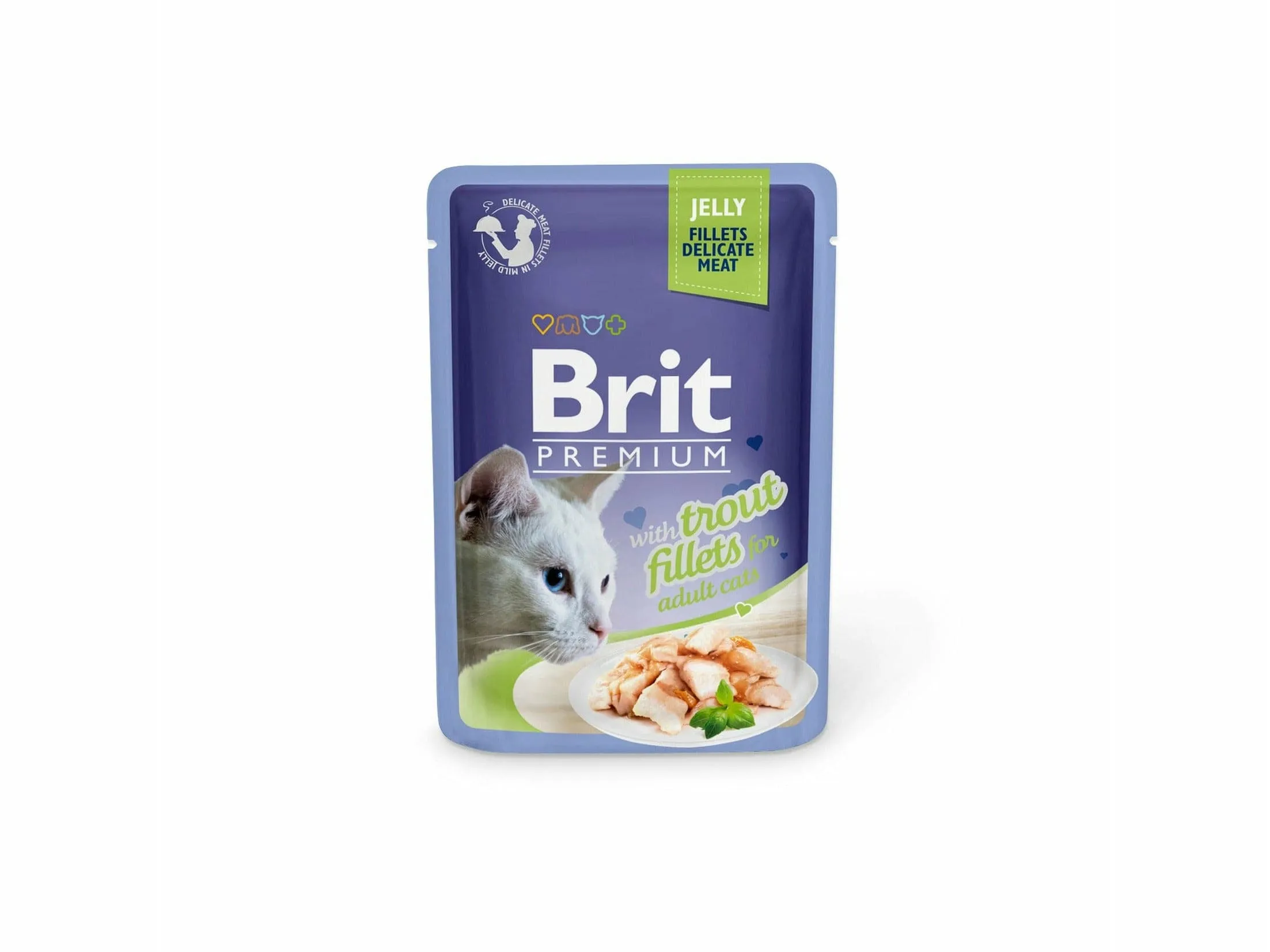 Brit Premium Jelly with Trout 24X85g pouchs