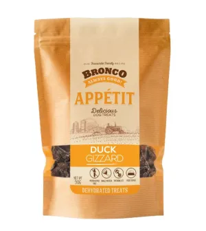 Bronco Appétit Dehydrated Dog Treats (Duck Gizzard)