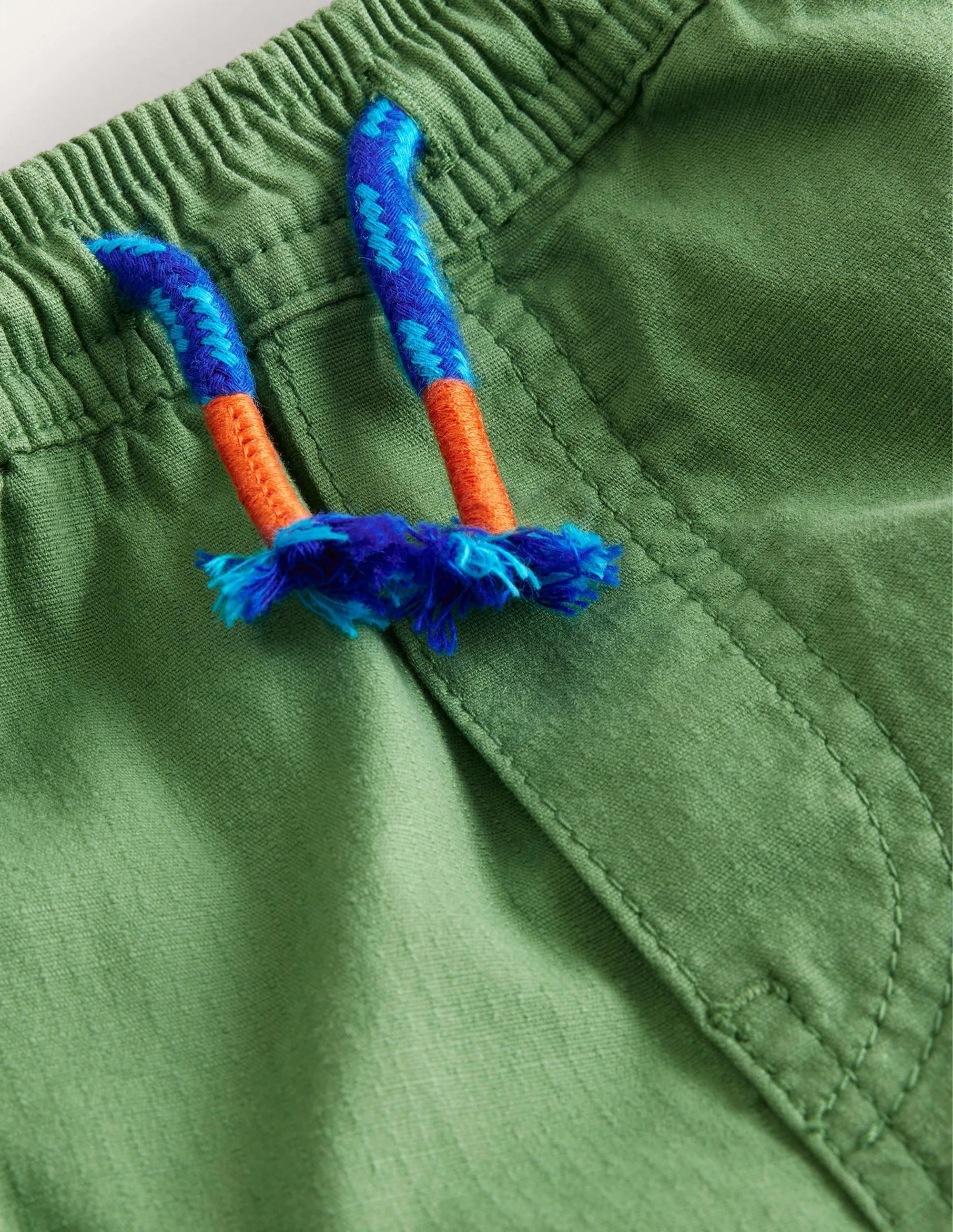 Cargo Pull-on Trousers-Safari Green