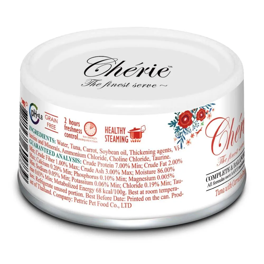 Cherie Complete & Balanced pH Care Tuna with Carrot in Gravy Canned Cat Food 80g
