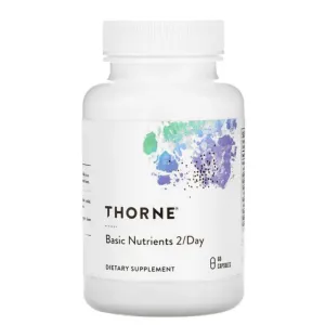Dietary Supplement Basic Nutrients 2/Day, 60 Capsules, Thorne Research