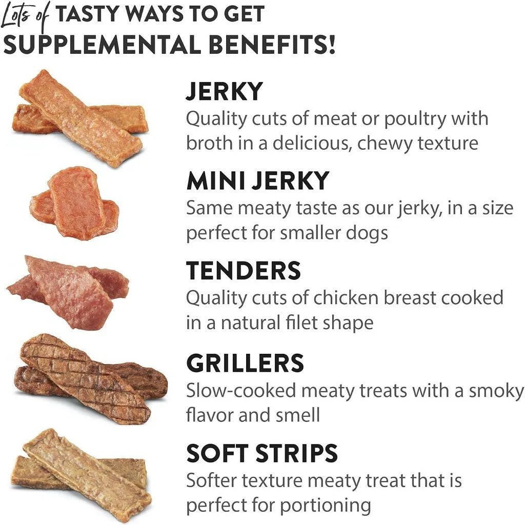 Dogswell Jerky Skin & Coat Salmon Grain-Free Treats for Dogs