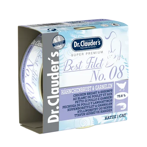 Dr Clauder's Best Filet No 8 Chicken Breast & Prawn 70g