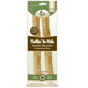 Fieldcrest Farms Nothin to Hide 10" Chicken Roll Dog Chew, 2-Pack