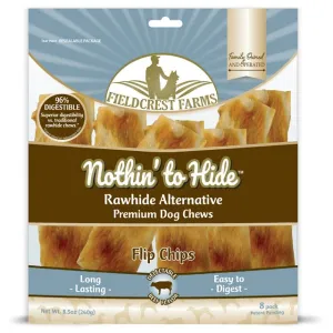 Fieldcrest Farms Nothin to Hide Flip Chips Beef Dog Chew, 8-Pack