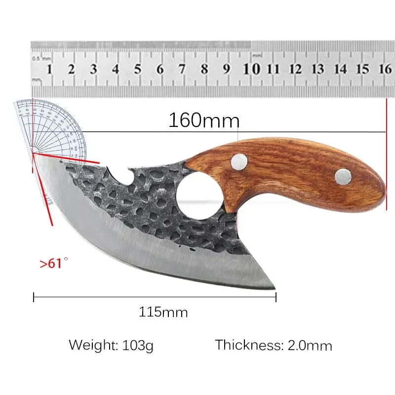 Forged Steel Meat Cleaver Kitchen Essential