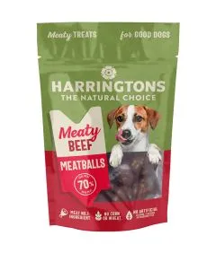 Harringtons Beef Meatballs High Meat Dog Treats - 70G