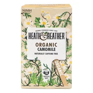 Heath & Heather Organic Camomile 20 Tea Bags