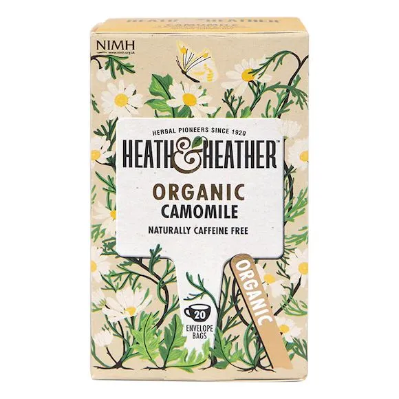 Heath & Heather Organic Camomile 20 Tea Bags