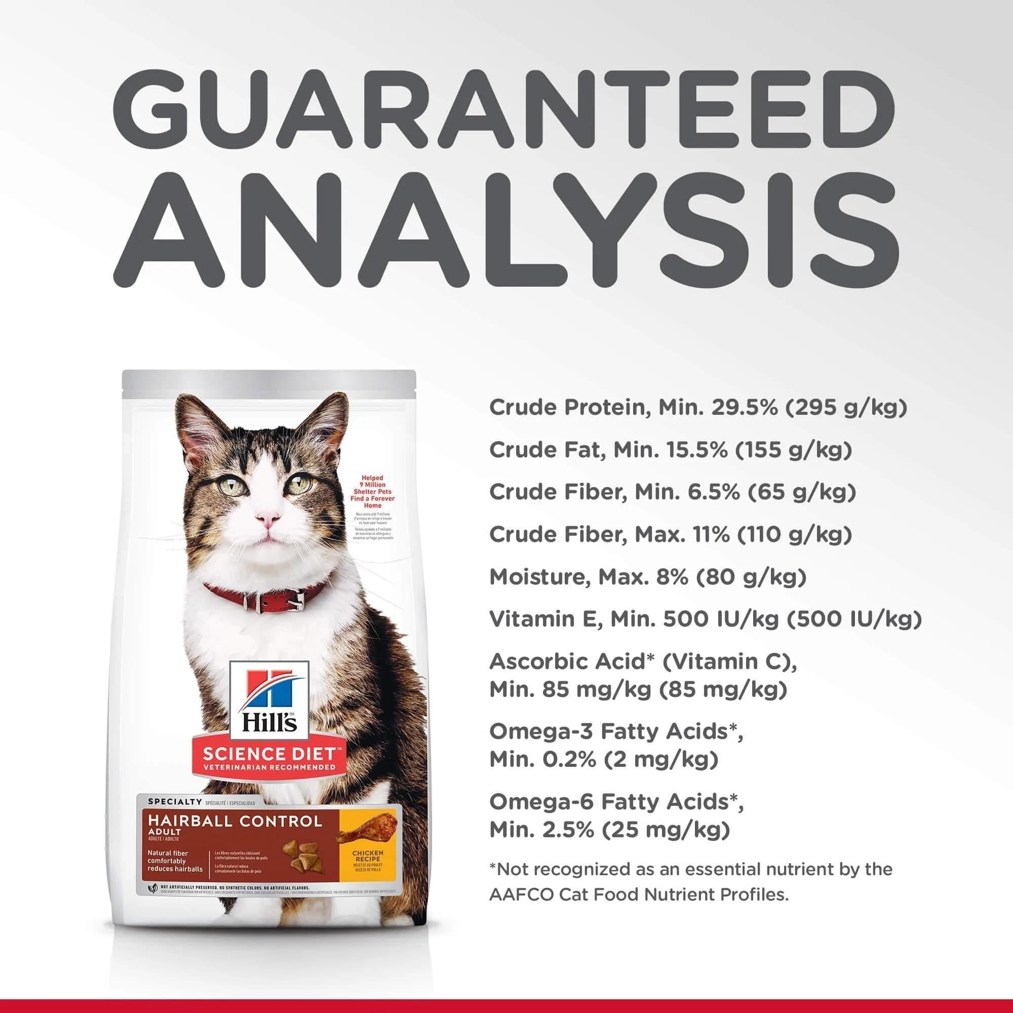 Hill's Science Diet Hairball Control Adult Chicken Dry Cat Food