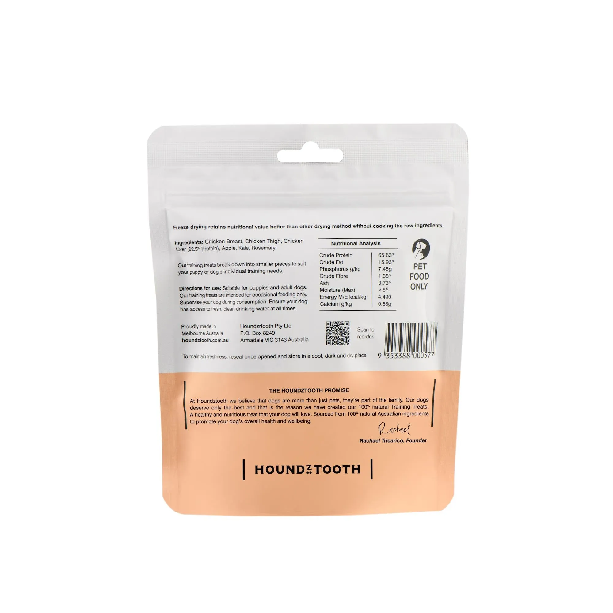 Houndztooth Training Treats Chicken 50g^^^