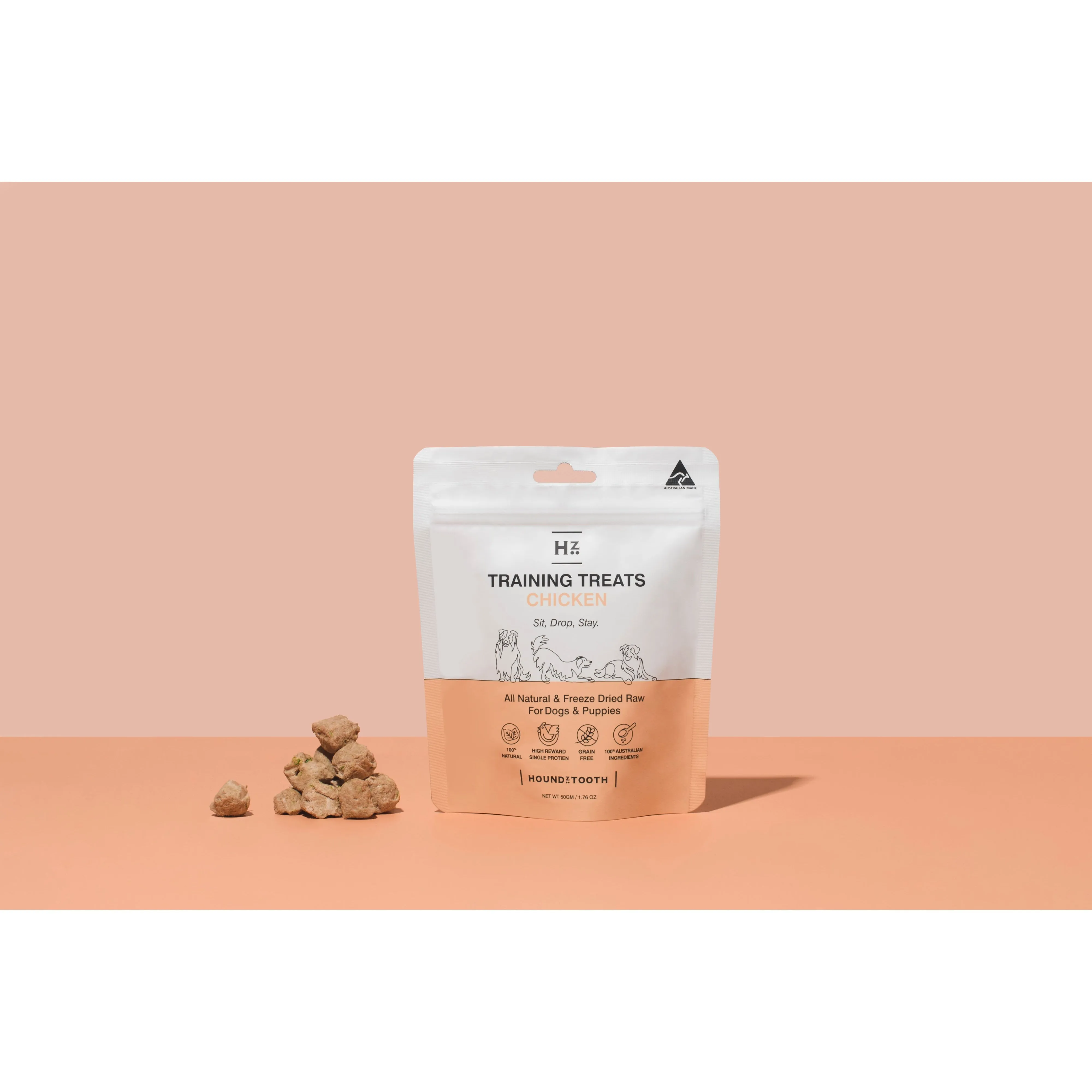 Houndztooth Training Treats Chicken 50g^^^
