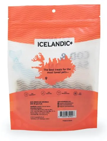 Icelandic  Cod & Salmon Combo Bites Fish Dog Treat 3oz
