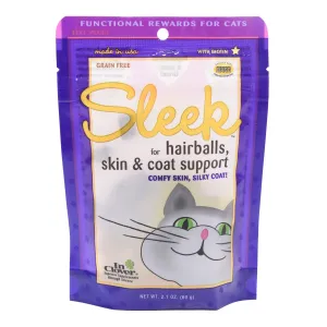 inClover Sleek Skin, Coat, and Hairballs Support Soft Chews for Cats 2.1oz