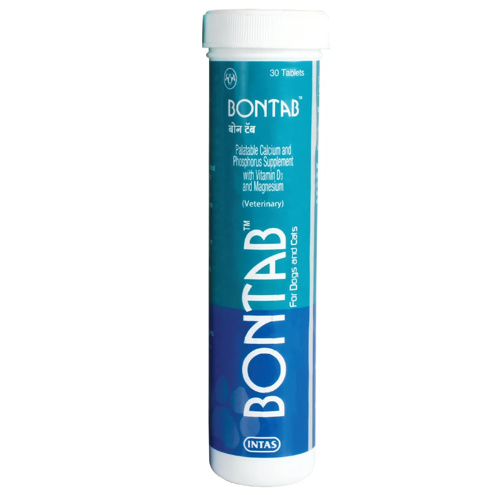 Intas Bontab Calcium Supplement for Dogs and Cats