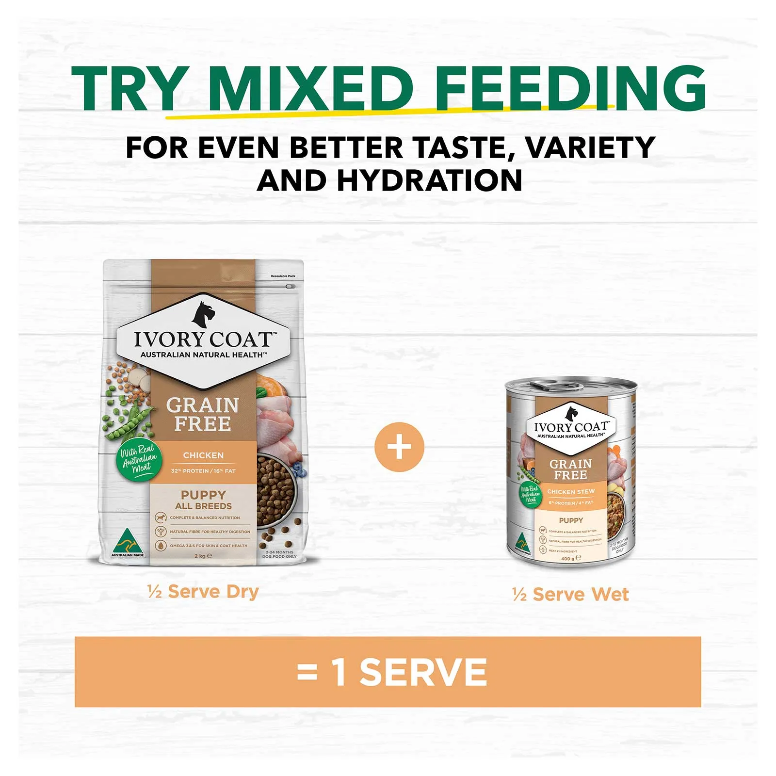 Ivory Coat Grain Free Dog Food Can Puppy Chicken Stew