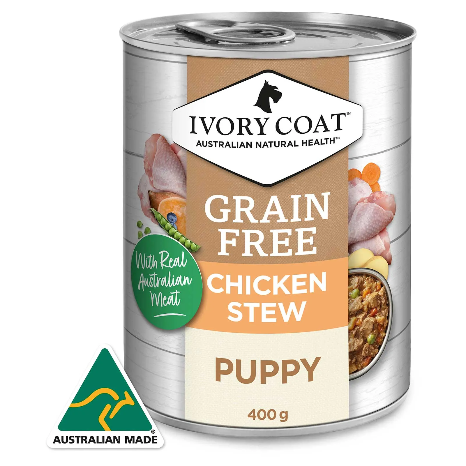 Ivory Coat Grain Free Dog Food Can Puppy Chicken Stew