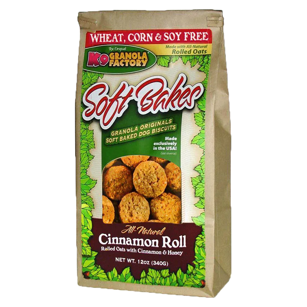 K9 Granola Factory - Soft Bakes Bites Cinnamon Roll Treat