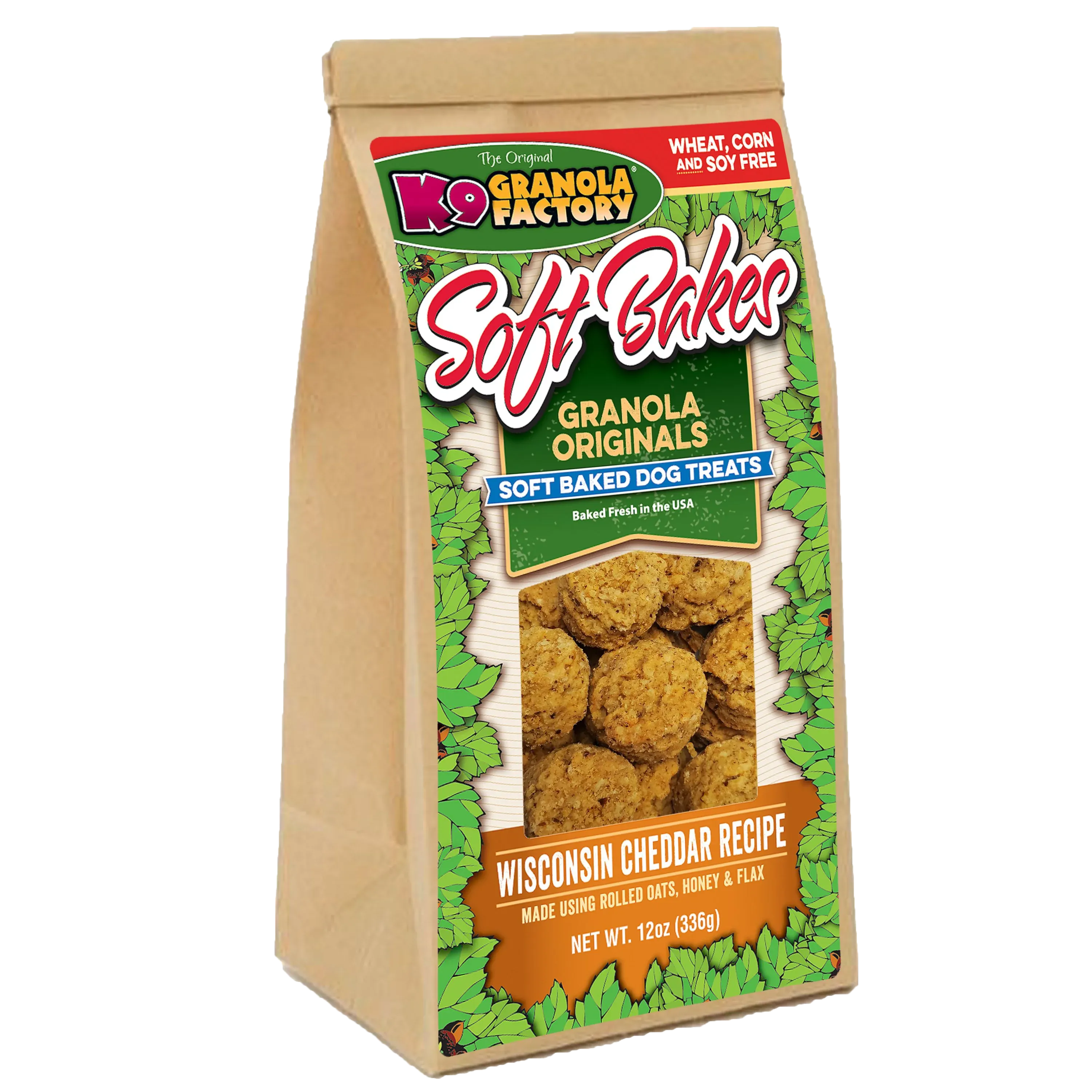K9 Granola Factory - Soft Bakes Bites Wisconsin Cheddar Treat