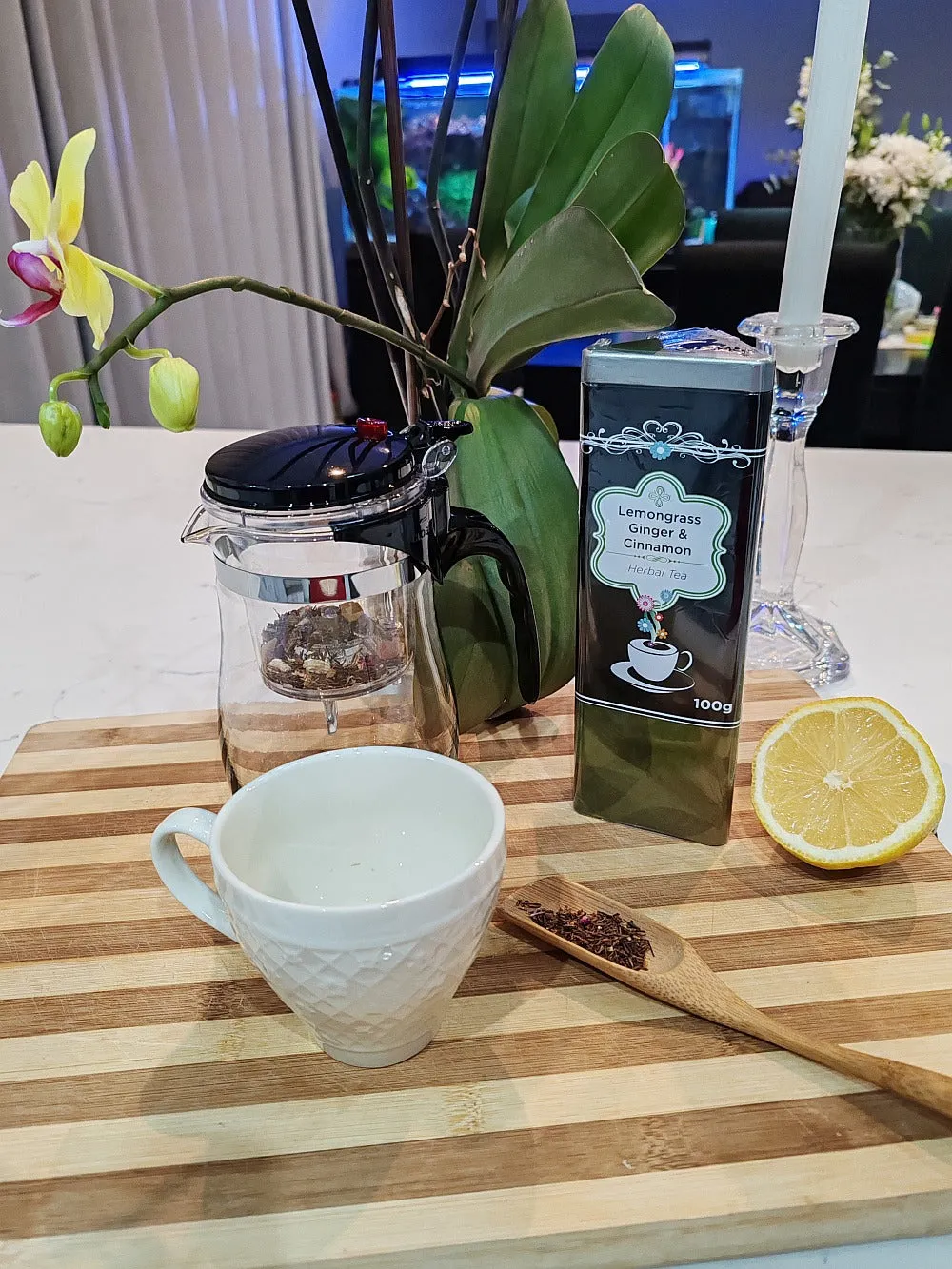 Lemongrass, Ginger & Cinnamon Tea 100g - Cildan Tea Merchant