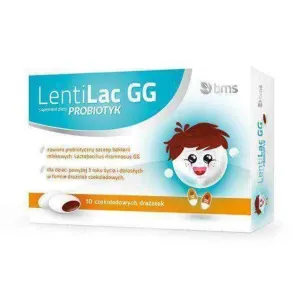 LENTILAC GG 10 x chocolate dragee, probiotics