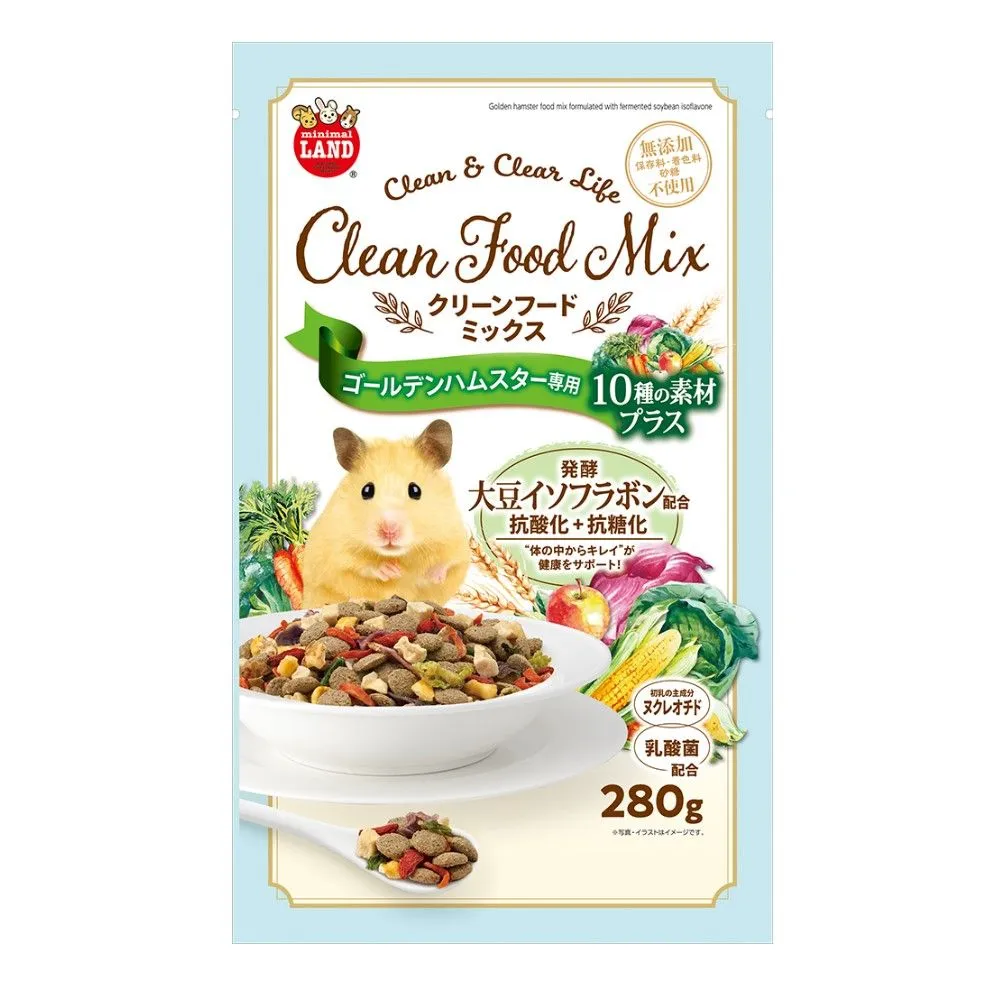 Marukan Clean & Clear Life Clean Food Mix for Golden Hamsters 280g (ML413)
