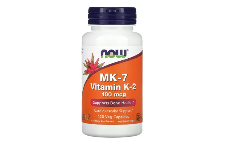 MK-7 Vitamin K2 NOW Foods 100 mcg, 120 Vegetarian Capsules