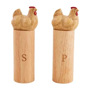 Mud Pie Chicken Salt & Pepper Grinder Set
