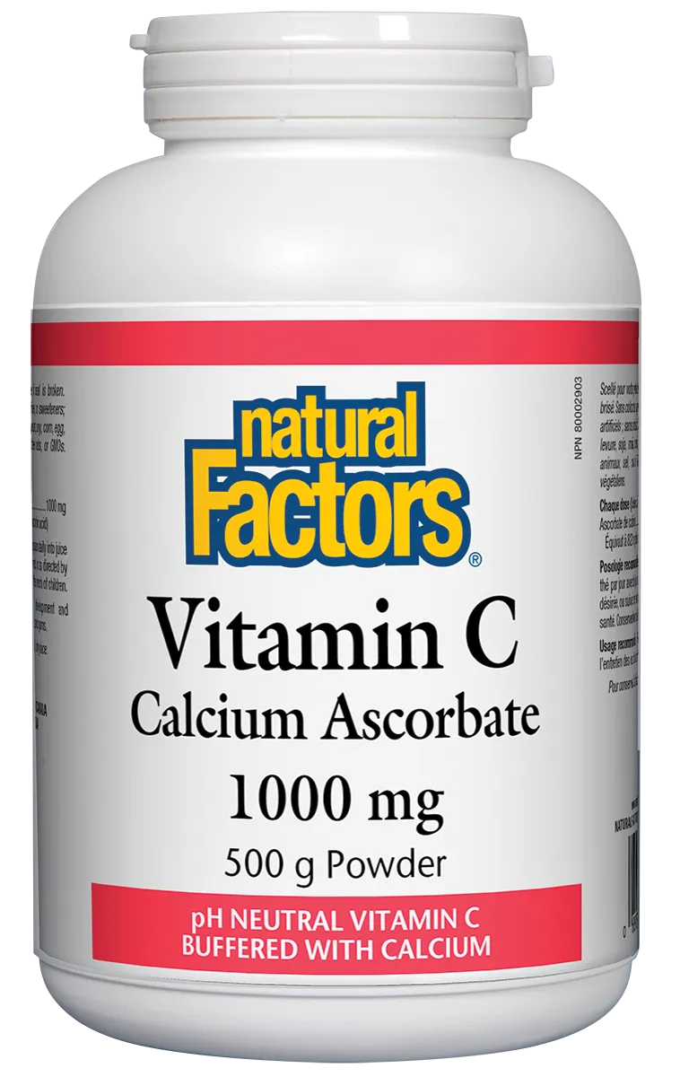 Natural Factors Calcium Ascorbate Powder (500g)