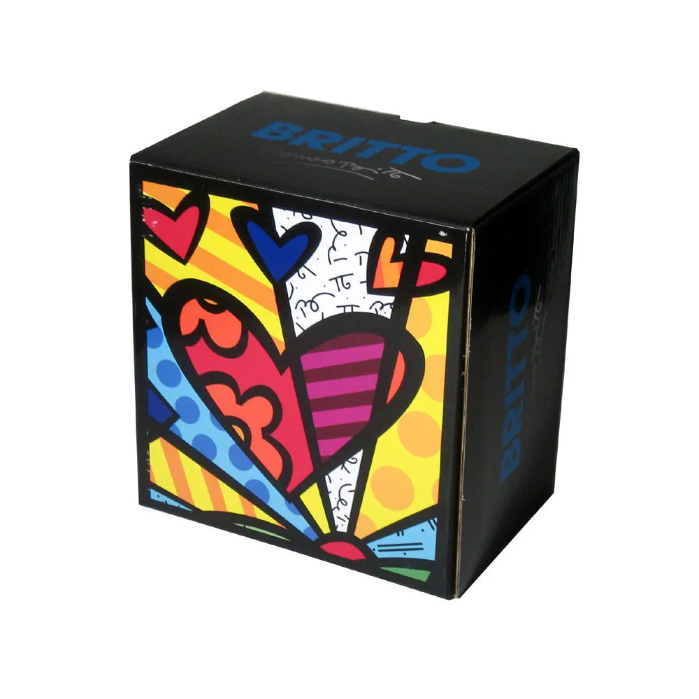 New Romero Britto Coffee Mug Cup Animal Design Ceramic Authentic Bear Cat Gift