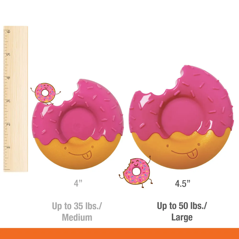 Nylabone Power Chew Donut Dog Toy Bacon Glazed Flavor (Large/Giant - Up to 50 lbs.)