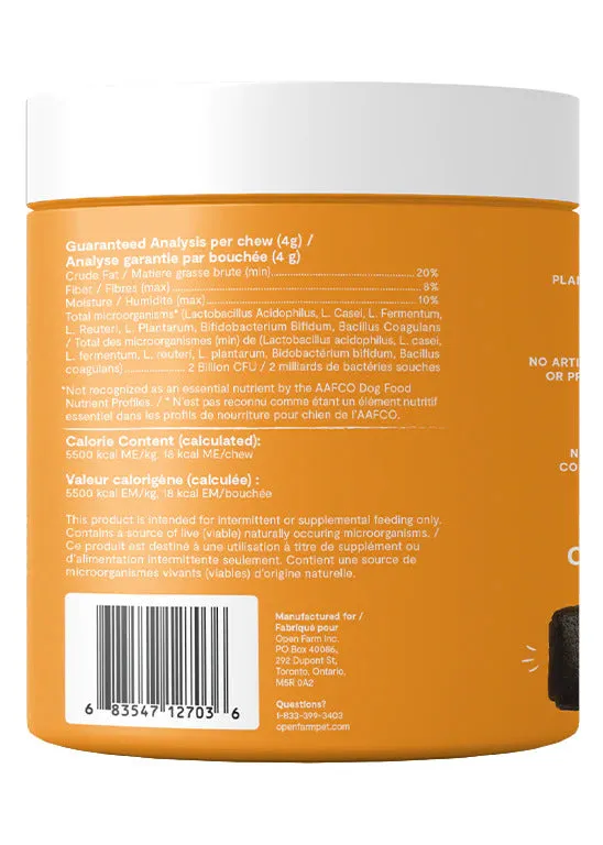 Open Farm Dog Supplement Probiotic Chews
