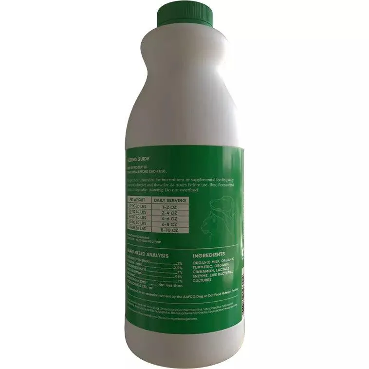 Open Farm Dog Supplement Raw Organic Grass Fed Cow Milk Kefir Frozen