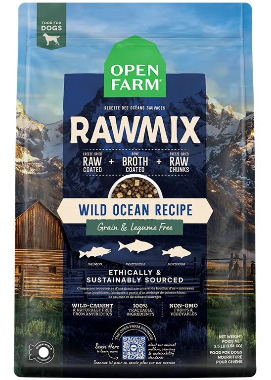 Open Farm RAWMIX Wild Ocean Grain Free Recipe for Dogs