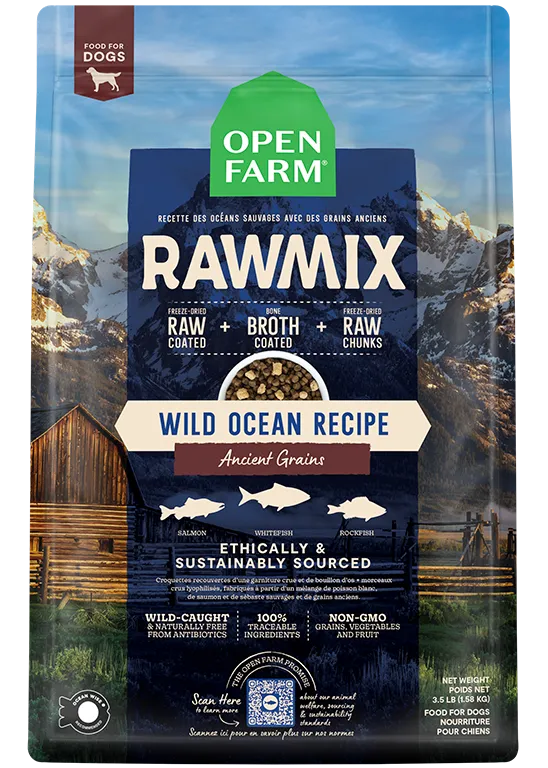 Open Farm RAWMIX Wild Ocean Recipe with Ancient Grains for Dogs