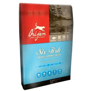 Orijen 6 Fish Dog; available in 3 sizes.