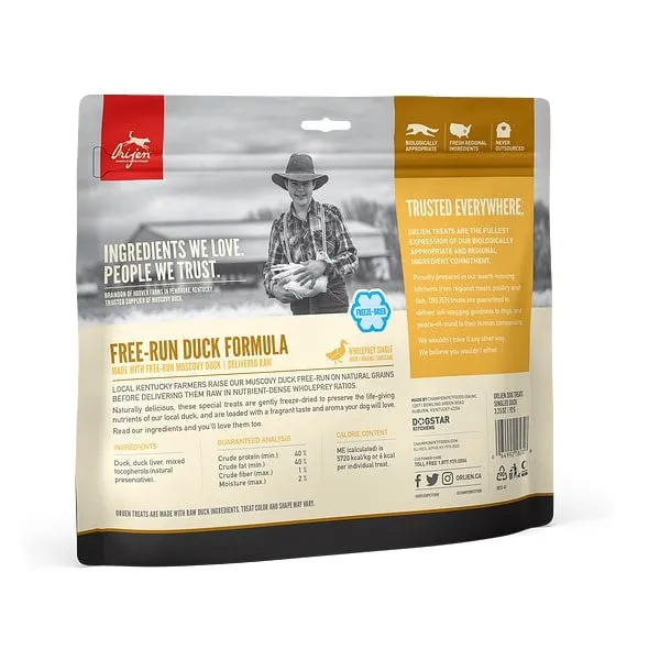 ORIJEN Freeze Dried Free Run Duck Dog Treats