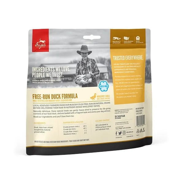 ORIJEN Freeze Dried Free Run Duck Dog Treats