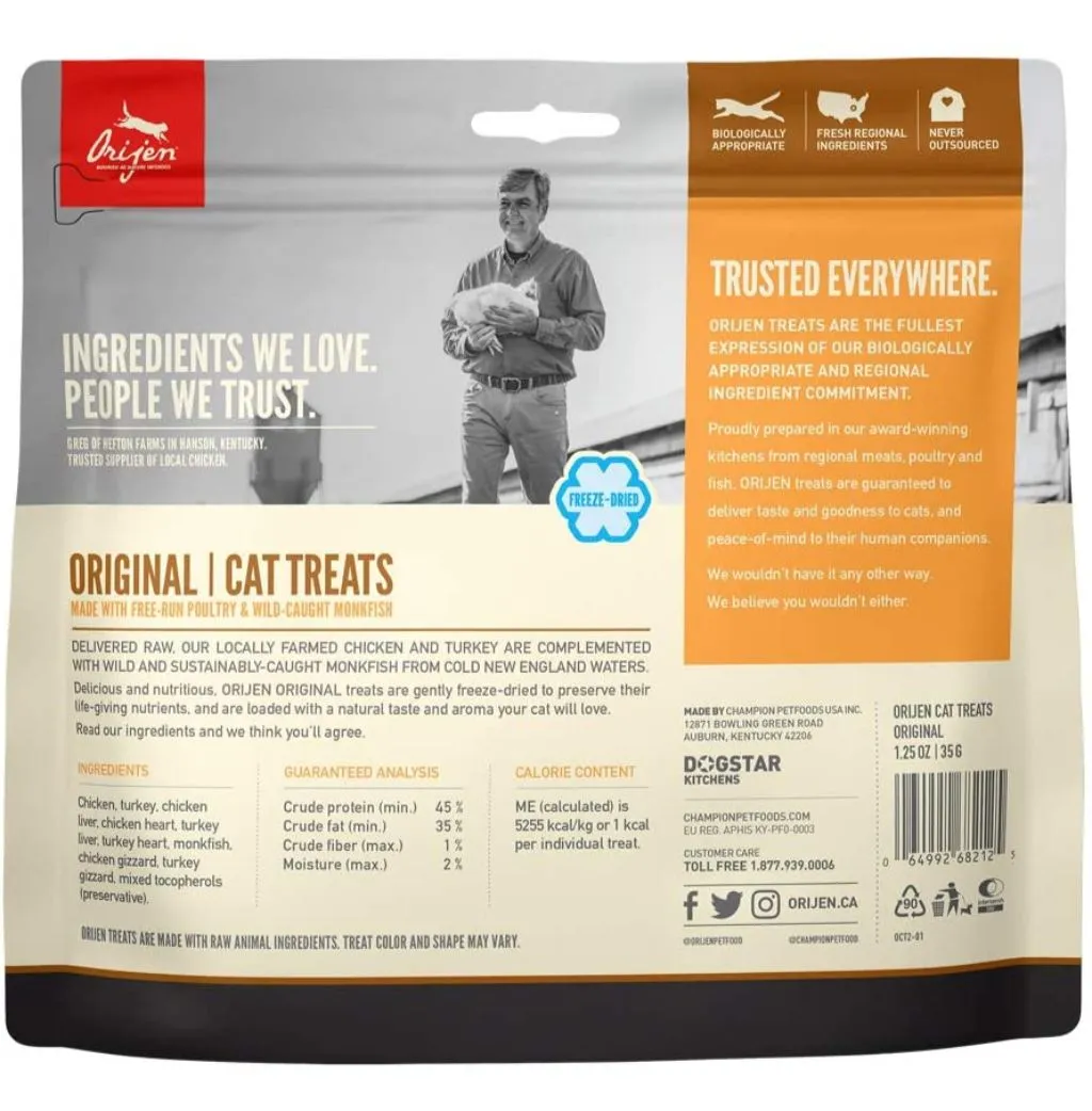 Orijen Original Cat Treat 1.25 Oz