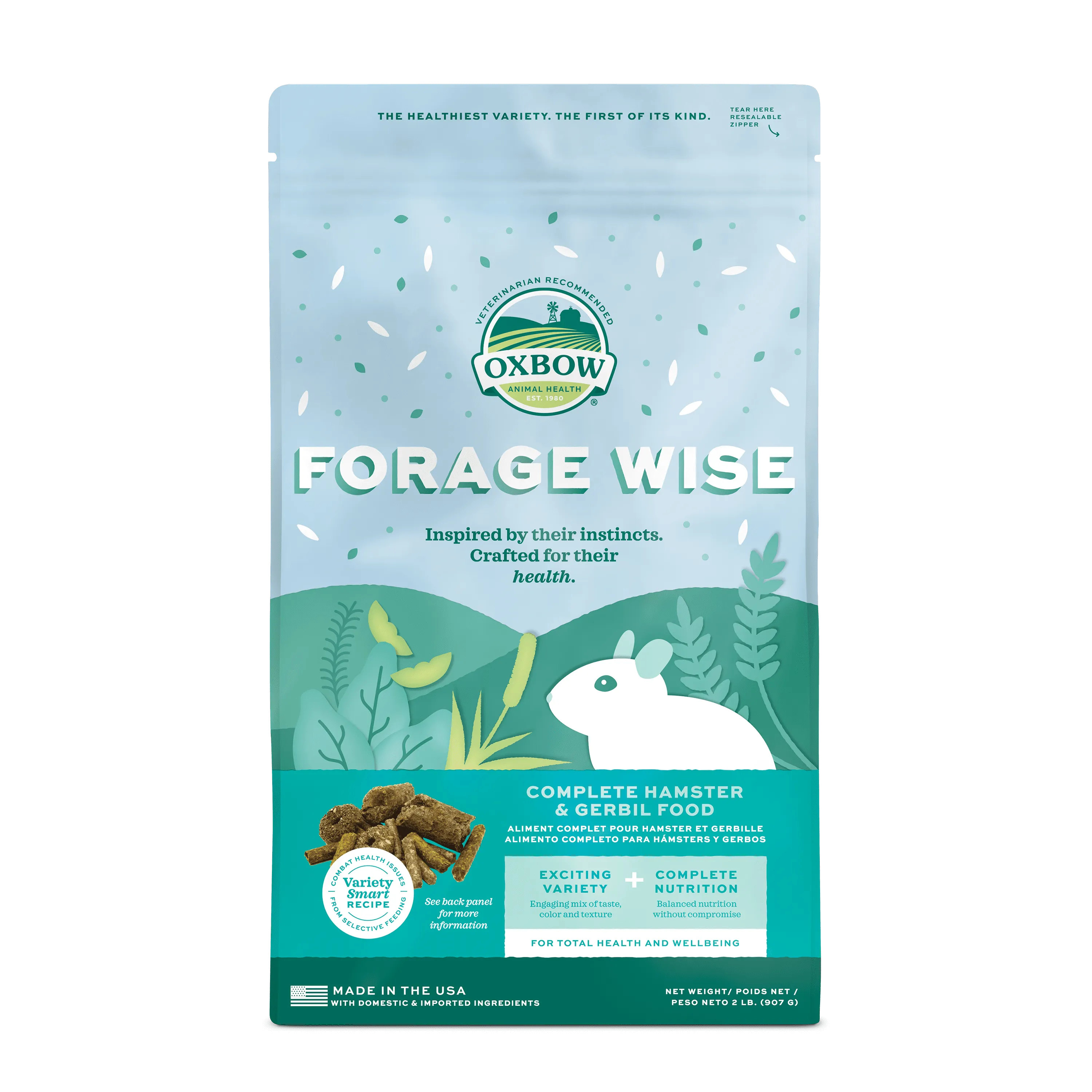 Oxbow Animal Health Forage Wise Hamster & Gerbil Food (2 lb)