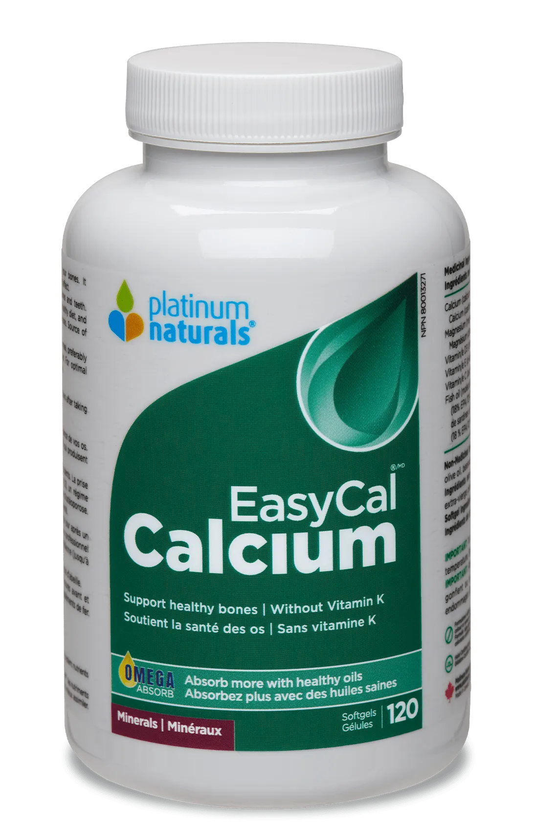 Platinum Naturals EasyCal Calcium (120SGels)