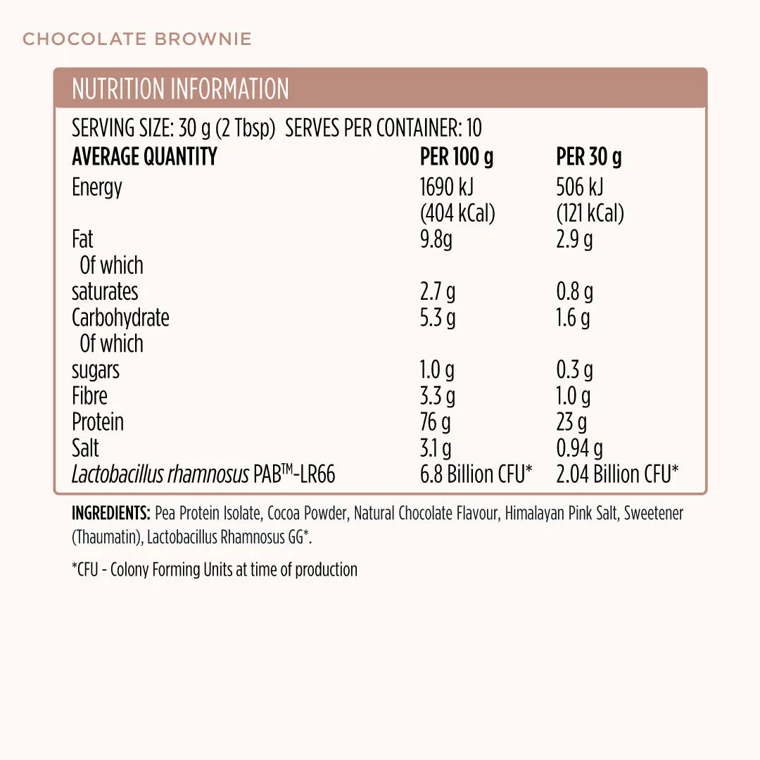 Protein   Probiotics 300g - Chocolate Brownie