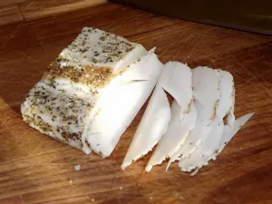 Salted Pork Fat IBERICO, highest grade, weighed(сало),  346g